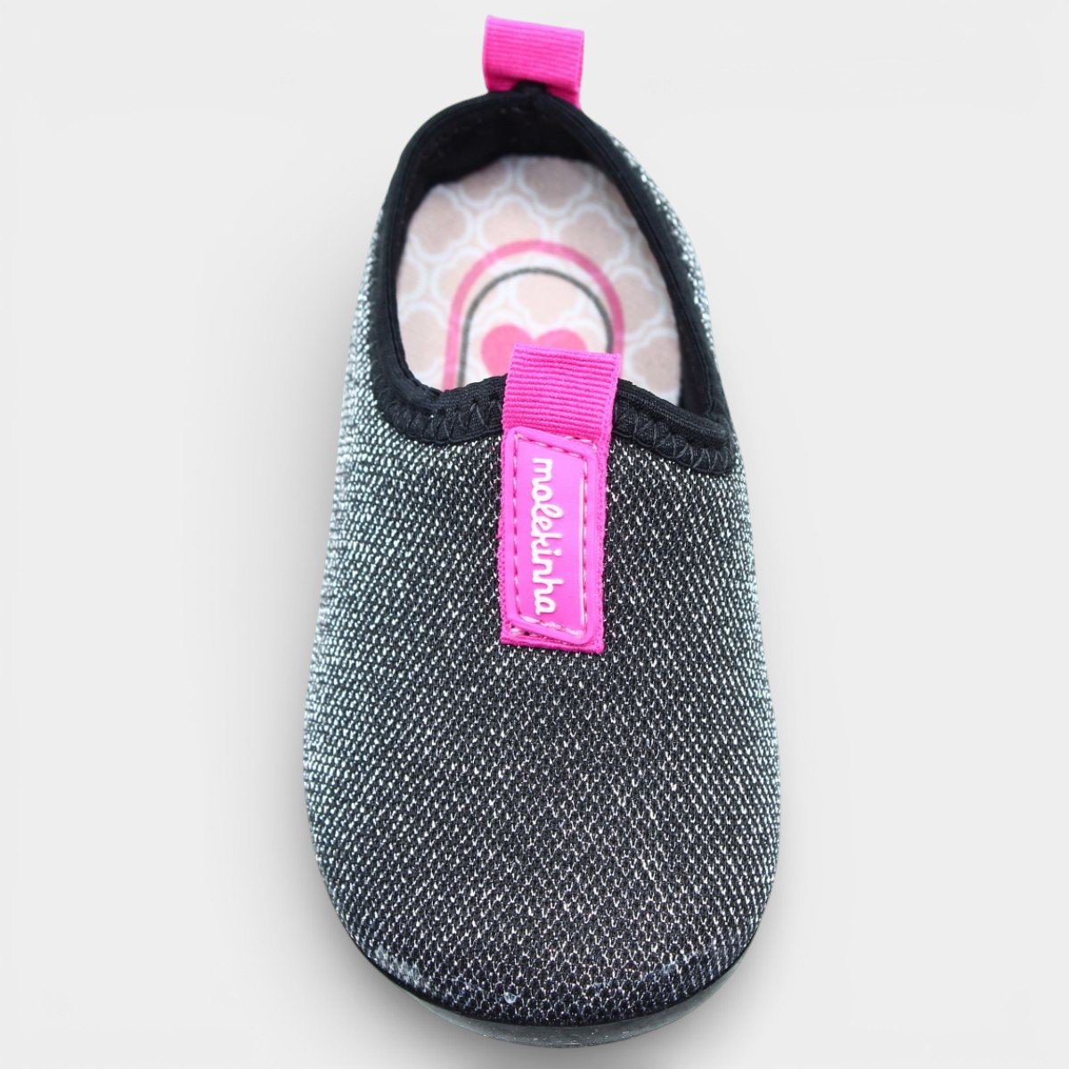 Tênis Molekinha Infantil Glitter Menina - Preto Preto 3