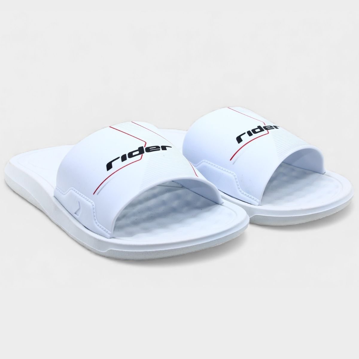 Chinelo Rider Slide Step Masculino - Branco Branco 1