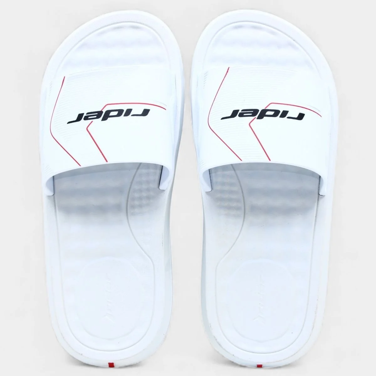 Chinelo Rider Slide Step Masculino - Branco Branco 3