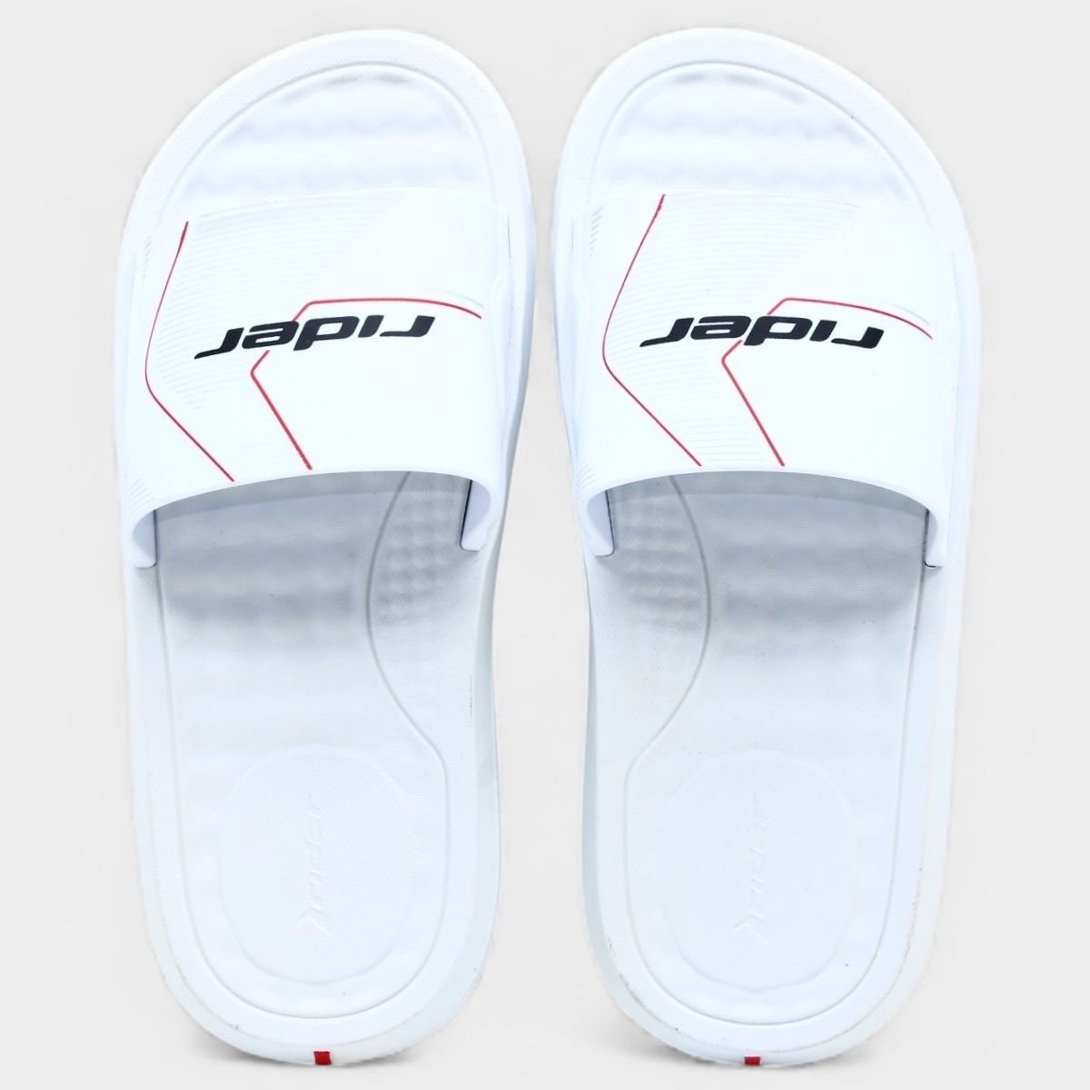 Chinelo Rider Slide Step Masculino - Branco Branco 3