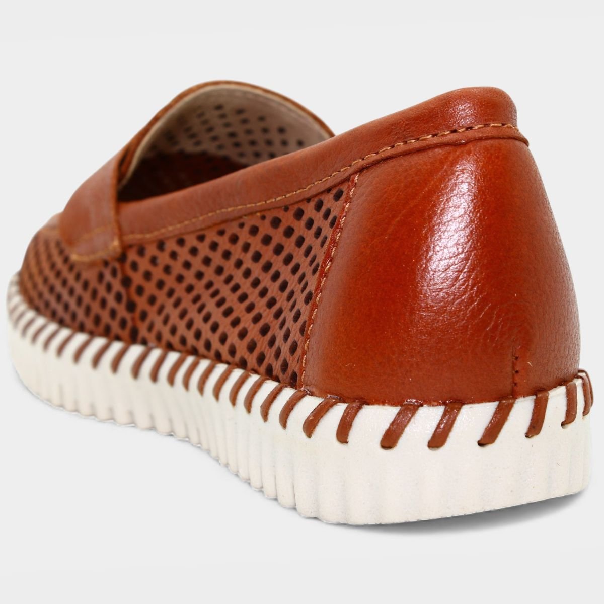 Mocassim Bottero Couro Bottwister III Feminino - Caramelo Caramelo 4