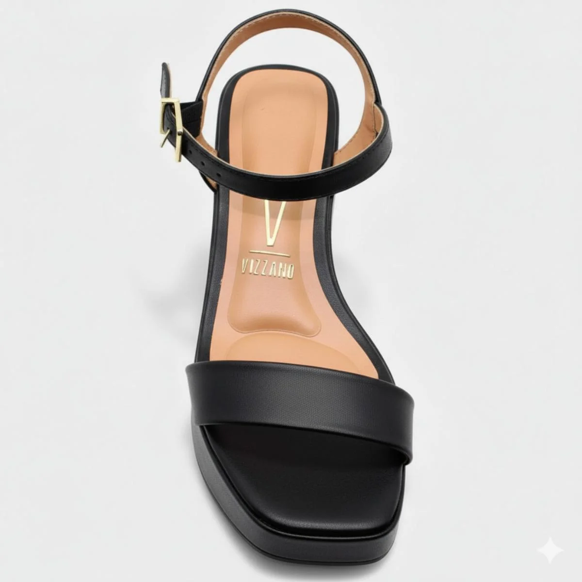 Tamanco Vizzano Plataforma Tira Única Feminino - Preto Preto 3