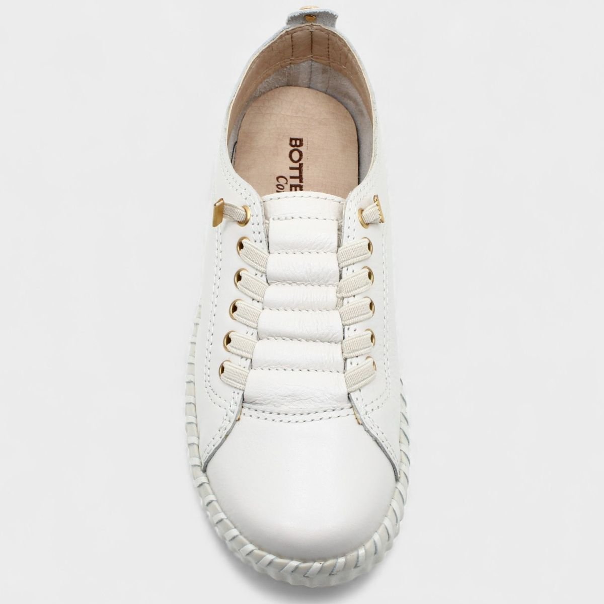 Tênis Bottero Couro Bottwister III Feminino - Off White Branco 3