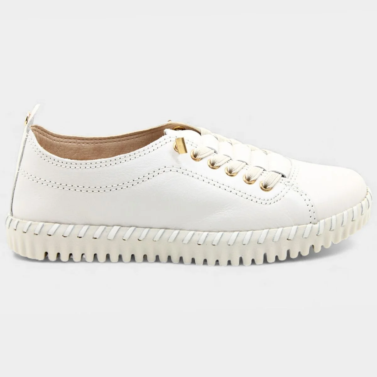 Tênis Bottero Couro Bottwister III Feminino - Off White Branco 2