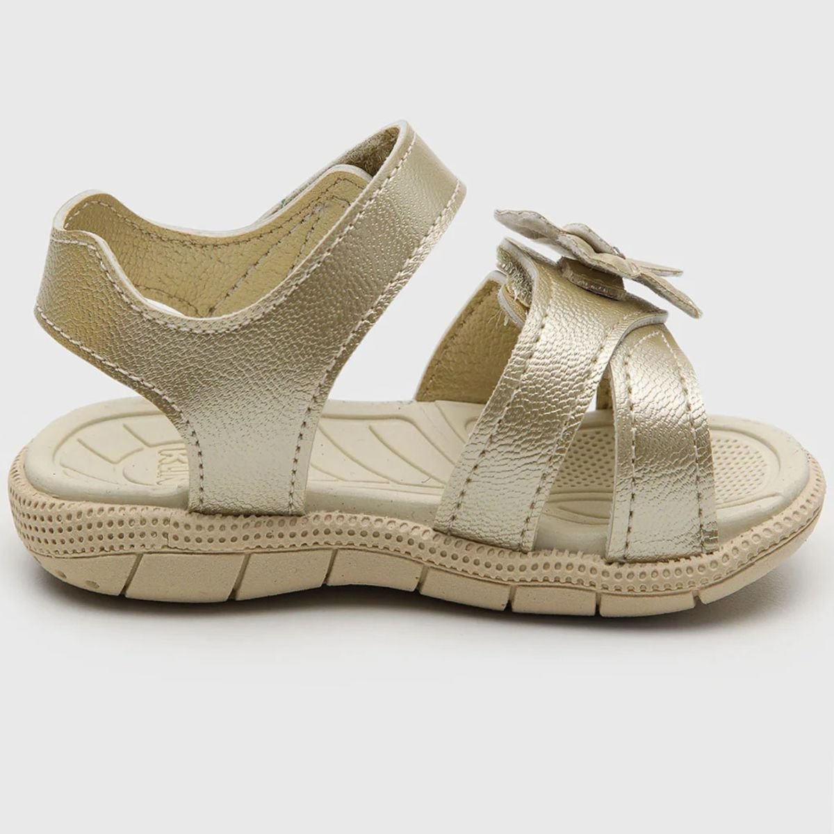 Sandália Infantil Klin Tic Tac Menina - Dourado Dourado 4