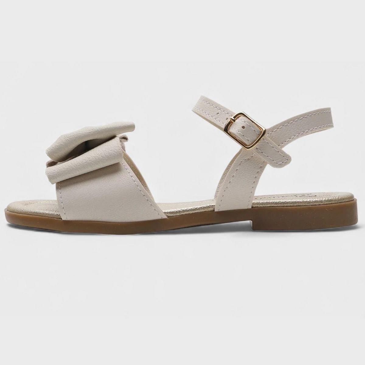 Sandália Klin Infantil Suami Mini Laço Menina - Off White Off White 2