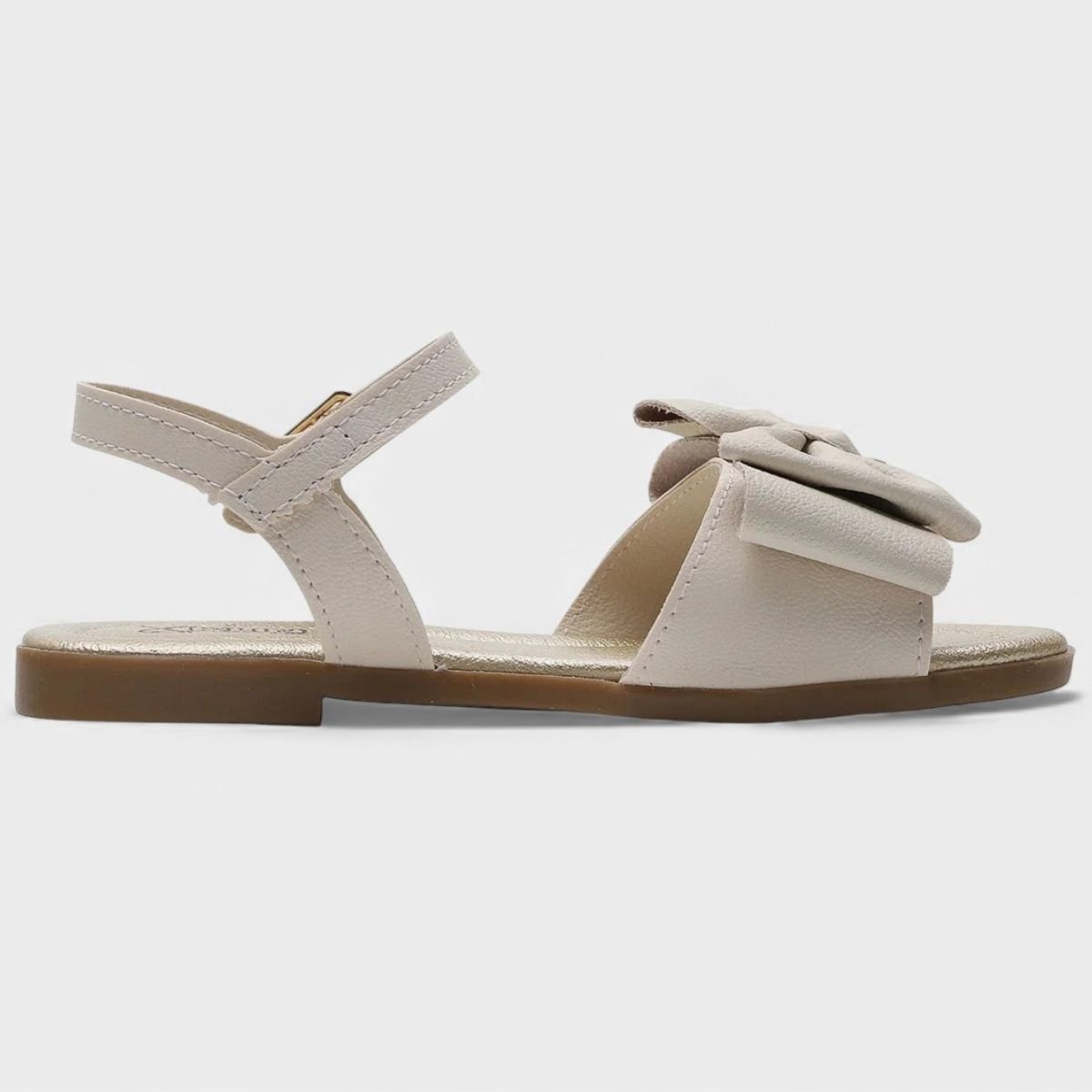 Sandália Klin Infantil Suami Mini Laço Menina - Off White Off White 4