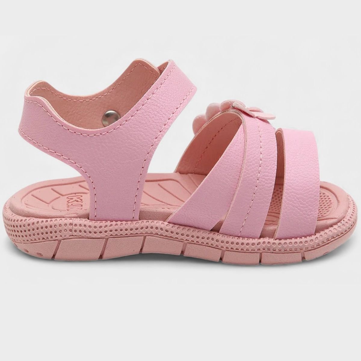 Sandália Infantil Klin Tic Tac Coração Menina - Rosa Rosa 4