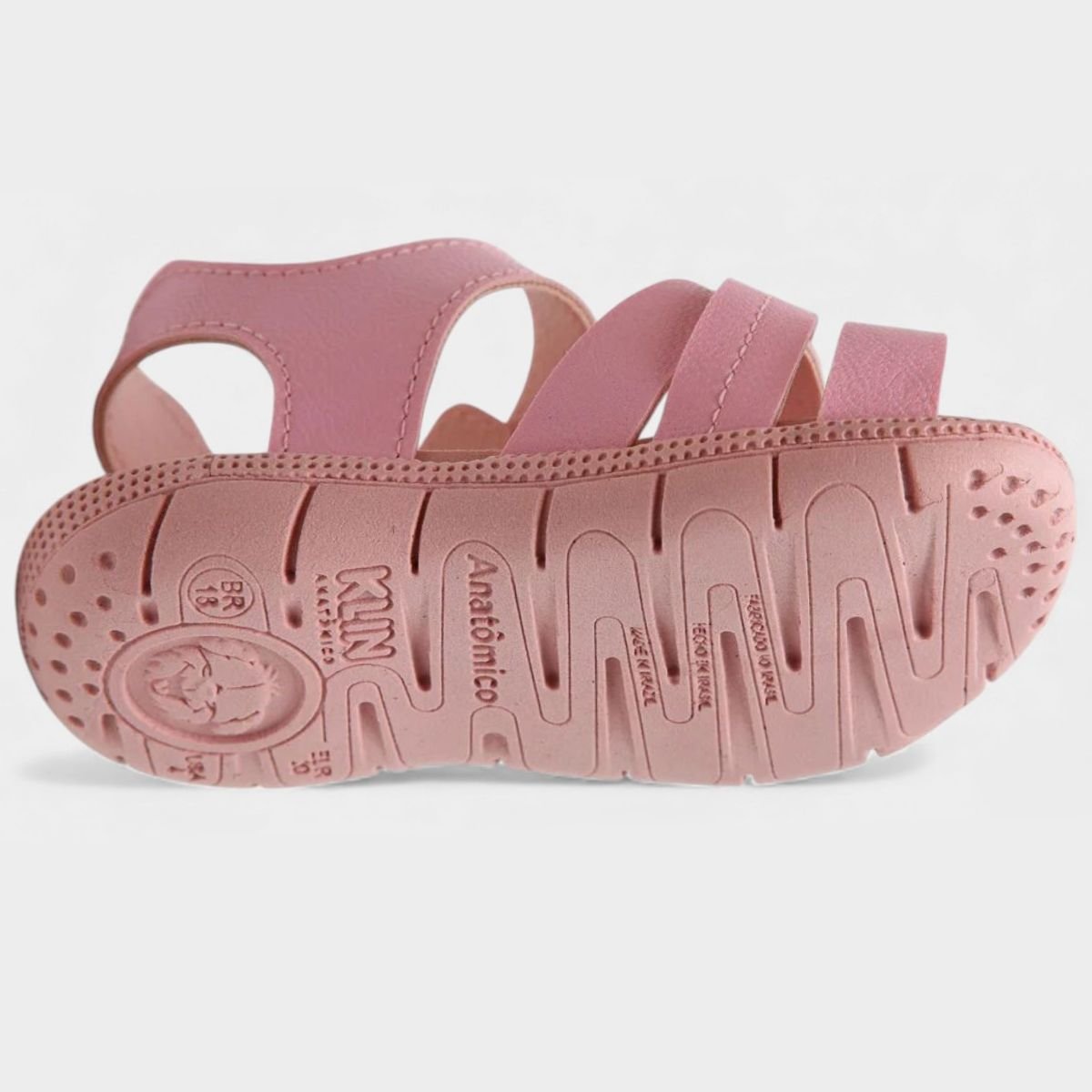 Sandália Infantil Klin Tic Tac Coração Menina - Rosa Rosa 5
