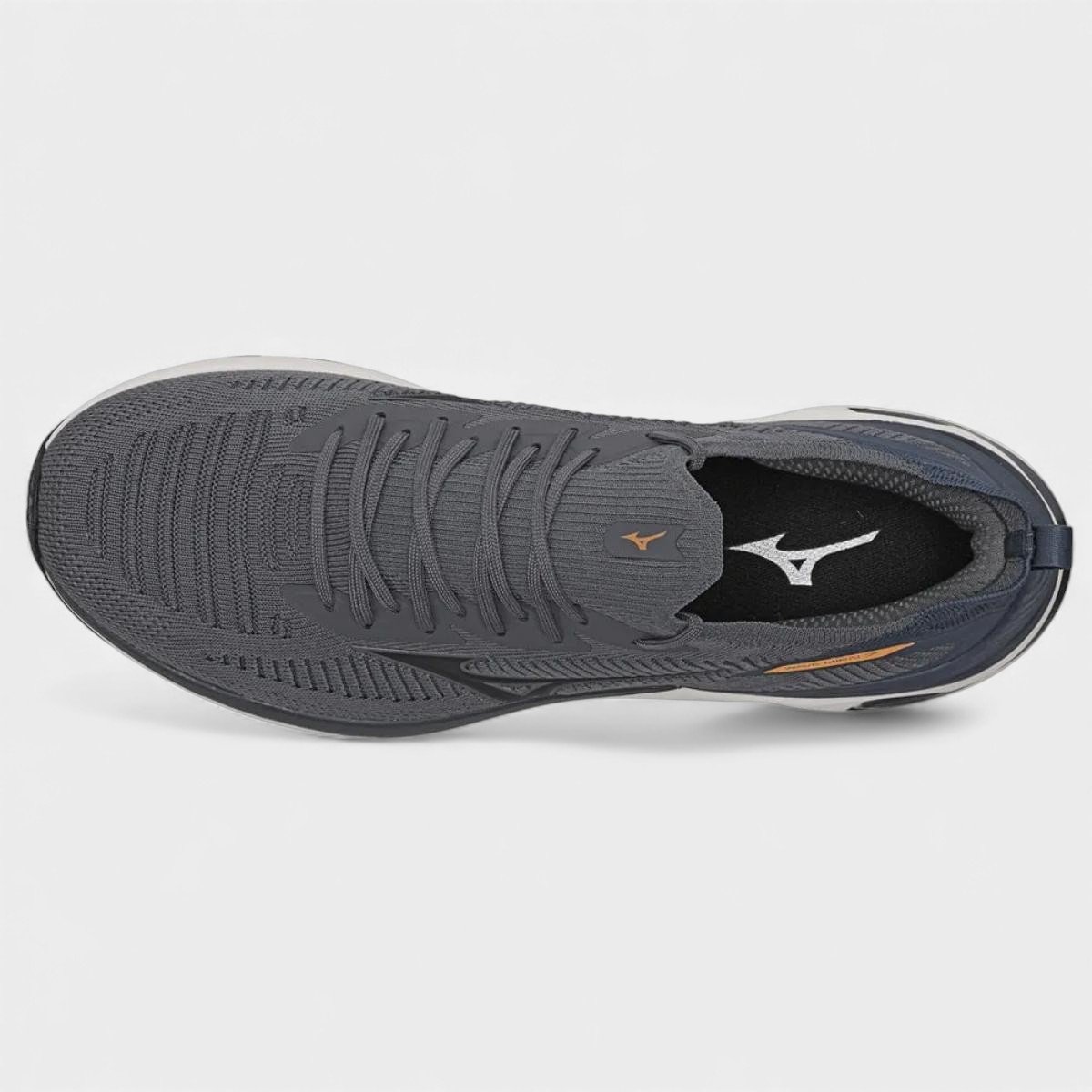 Tênis de Corrida Masculino Mizuno Wave Mirai 7 - Cinza e Laranja Cinza 2