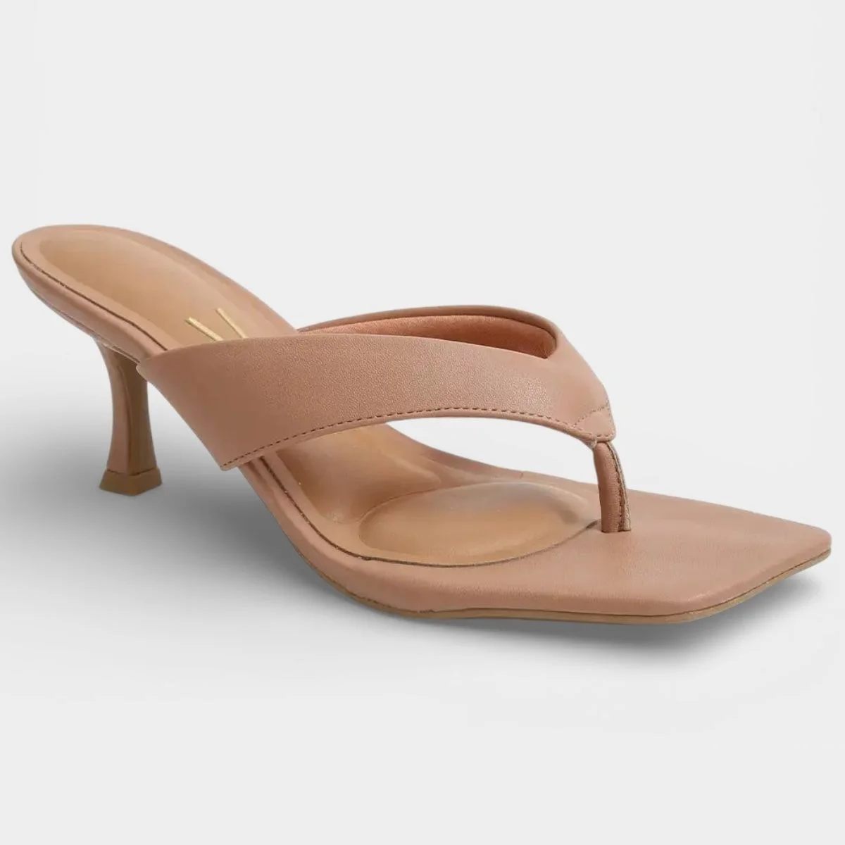 Tamanco Vizzano Salto Baixo Feminino - Nude Bege 2