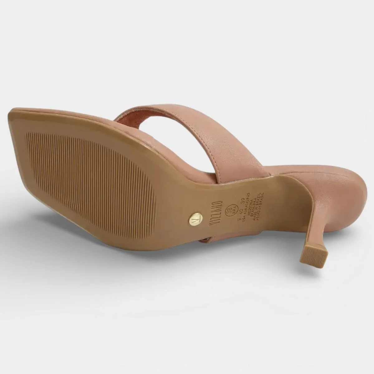 Tamanco Vizzano Salto Baixo Feminino - Nude Bege 5