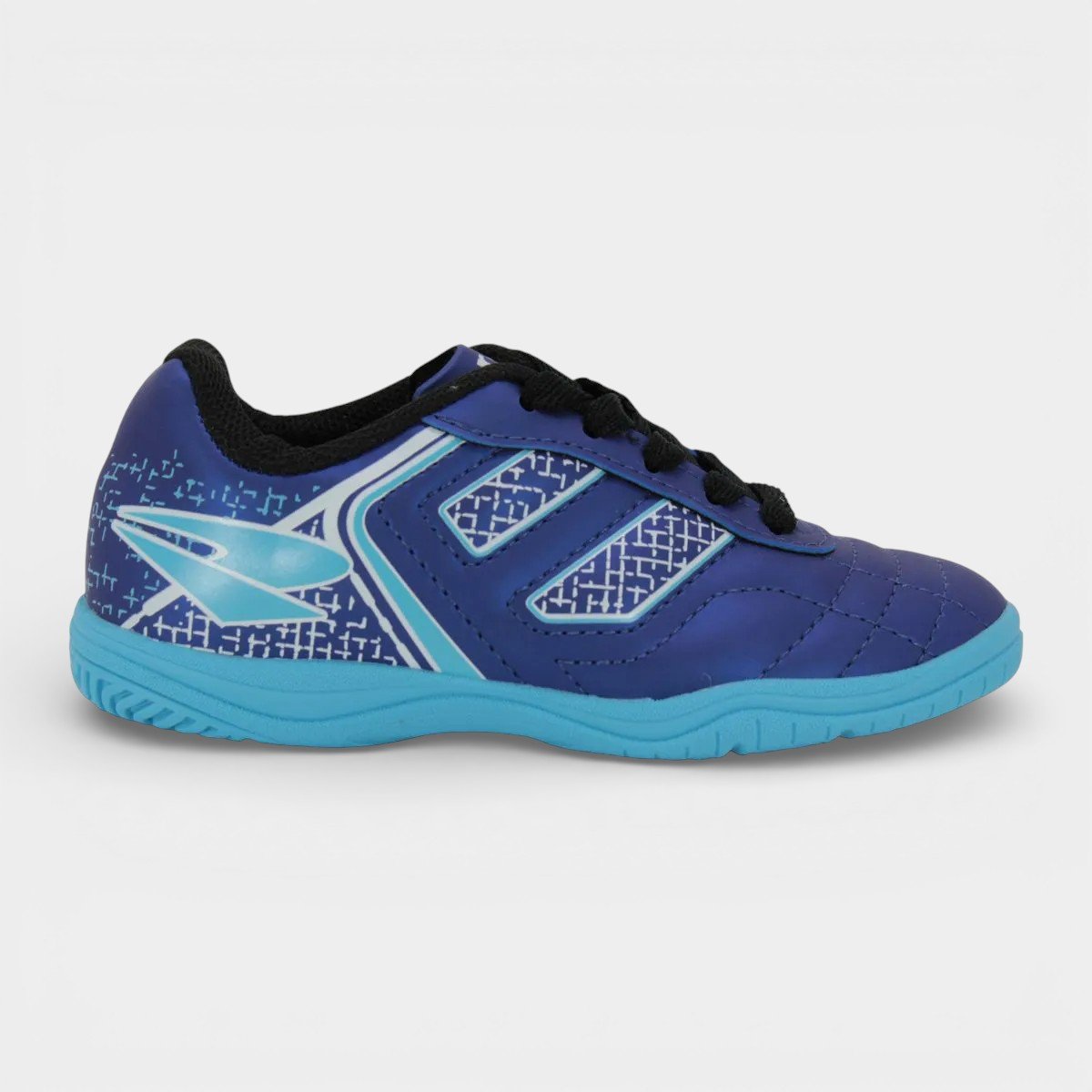 Chuteira Infantil Futsal Dray Spedy Menino - Marinho e Azul Azul 2