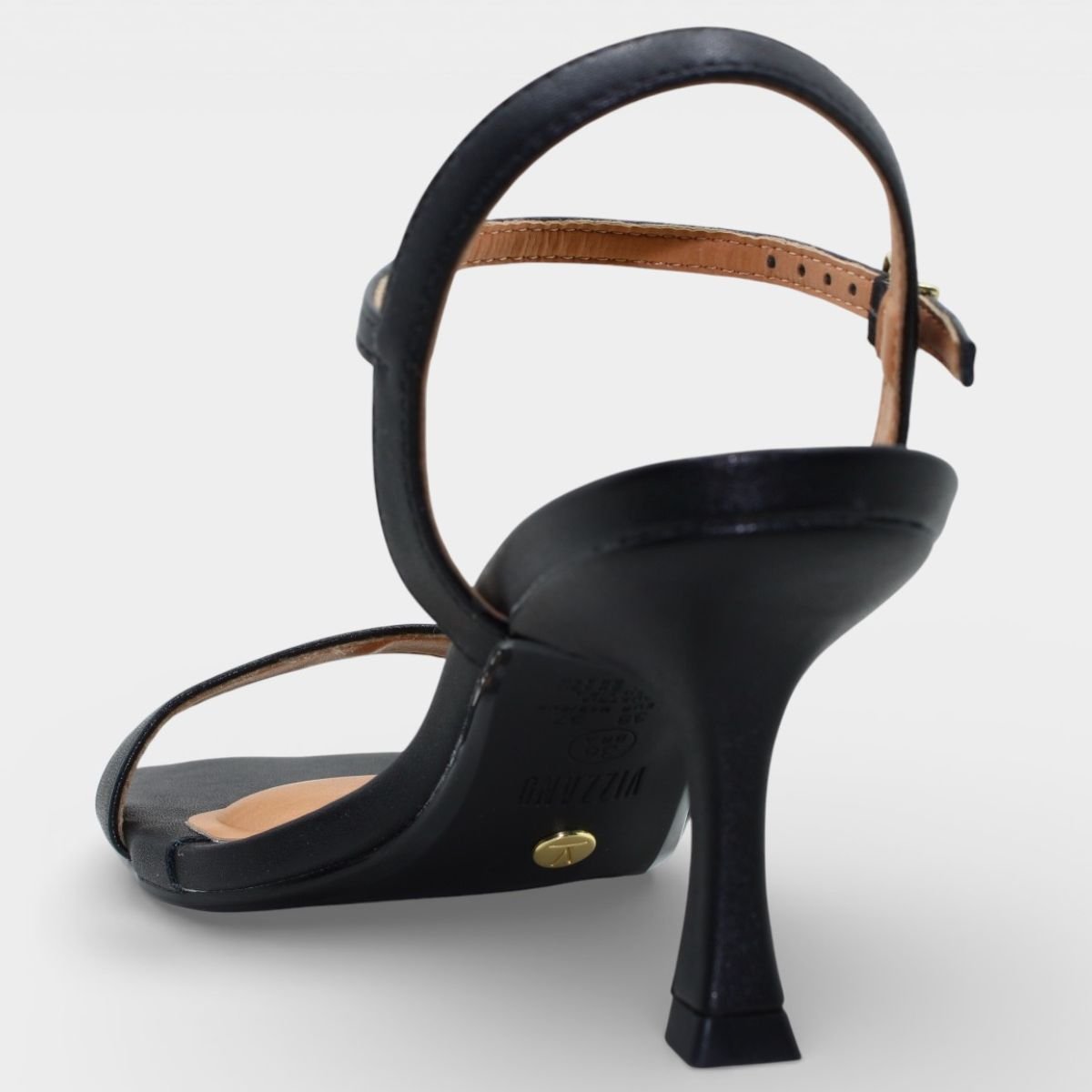 Sandália Vizzano Salto Baixo Feminino - Preto Preto 4
