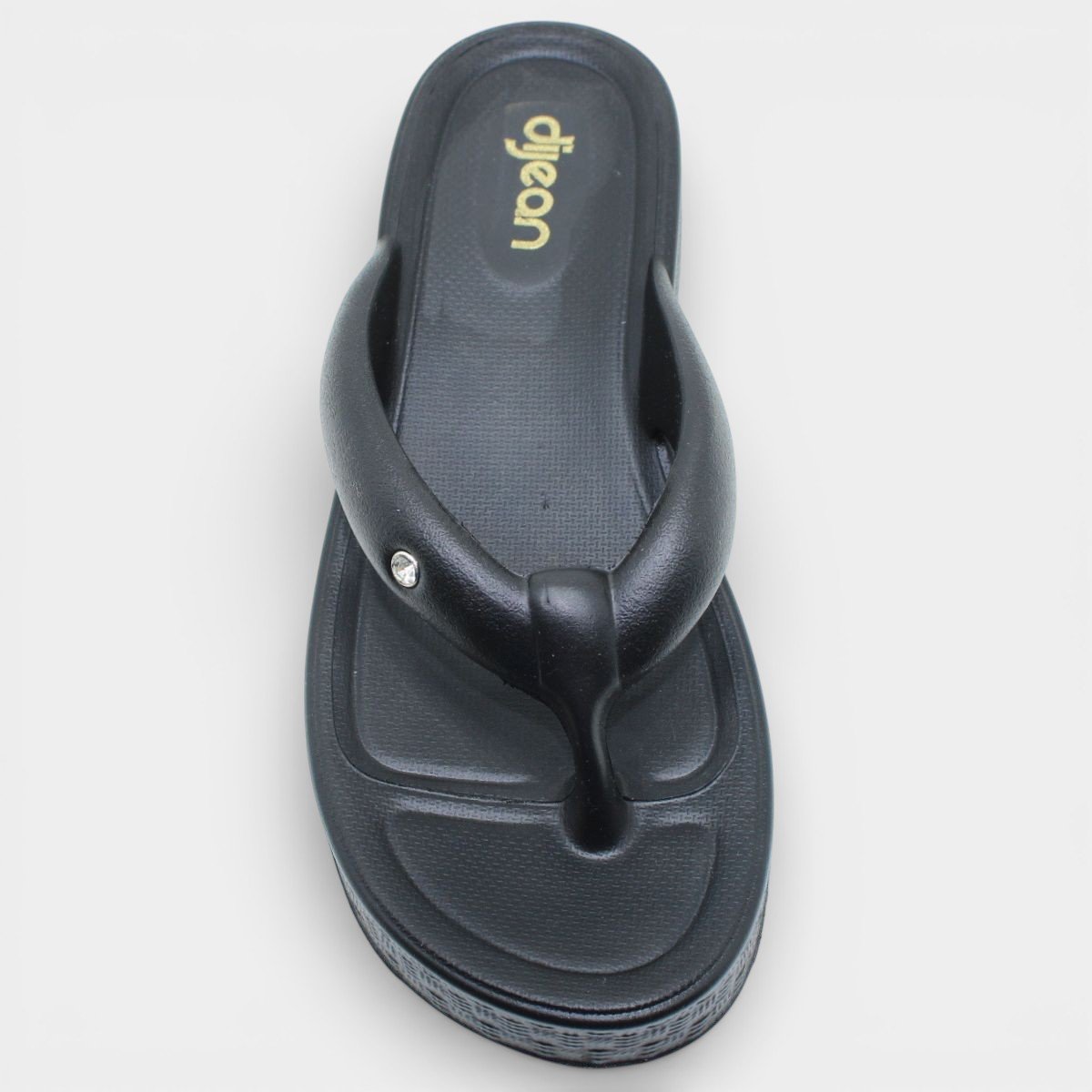 Tamanco Dijean Anatômico Brilho Feminino - Preto Preto 3