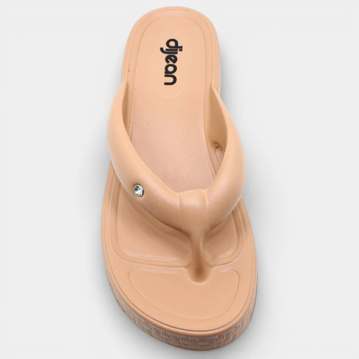 Tamanco Dijean Anatômico Brilho Feminino - Pêssego Bege 3