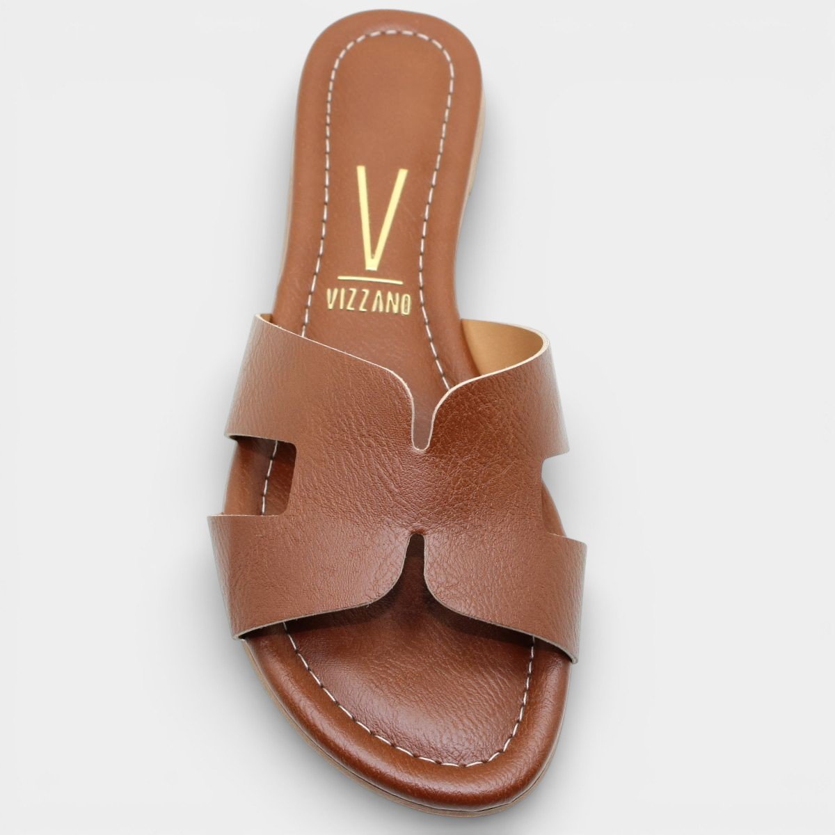 Rasteira Slide Vizzano H Básica Feminina - Marrom Escuro Marrom 3