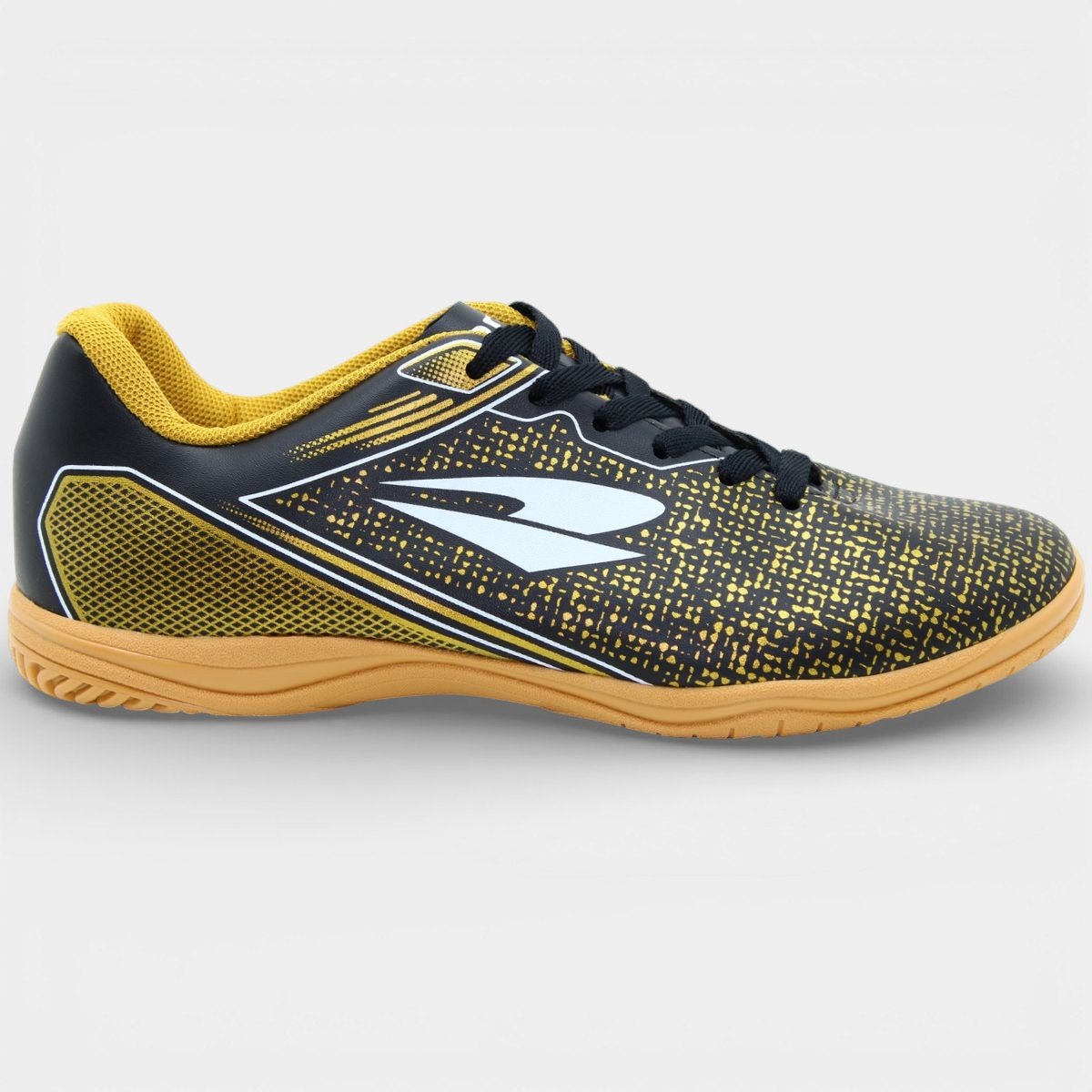 Chuteira Futsal Dray Layt Masculino - Preto e Amarelo Preto 5