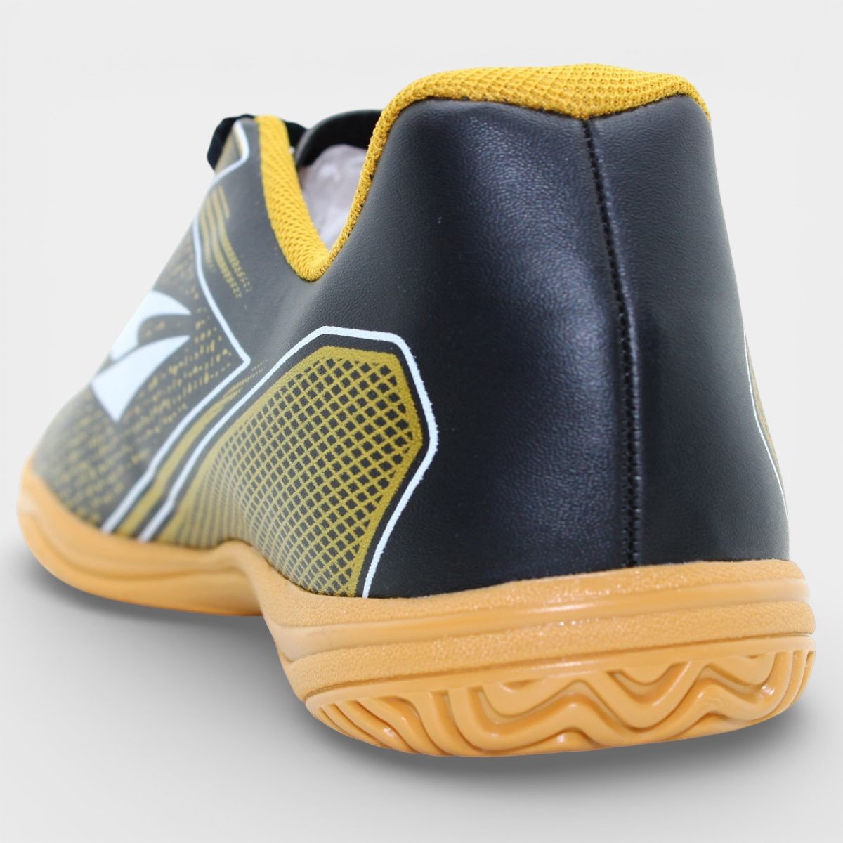 Chuteira Futsal Dray Layt Masculino - Preto e Amarelo Preto 2