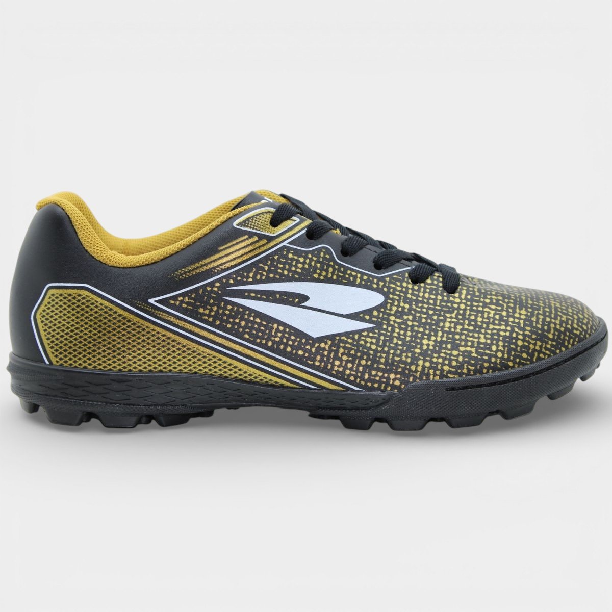 Chuteira Society Dray Layt Masculino - Preto e Amarelo Preto 2