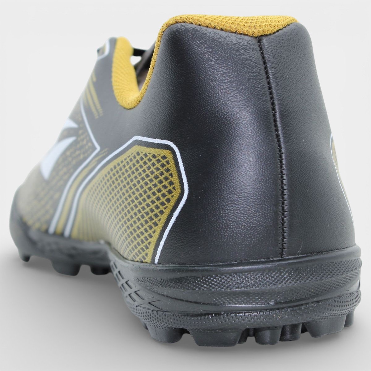 Chuteira Society Dray Layt Masculino - Preto e Amarelo Preto 4