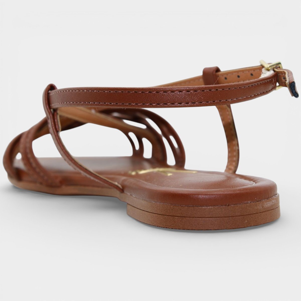 Rasteira Vizzano Tiras Cruzadas Feminina - Marrom Marrom 4