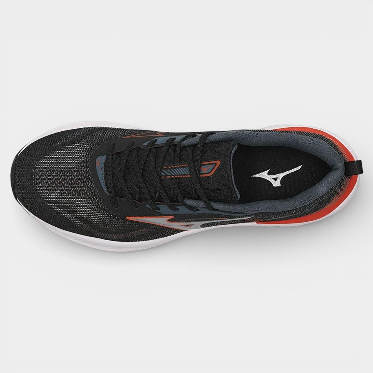 Tênis Mizuno Wave Vitality 7 Masculino - Preto e Laranja Preto 2