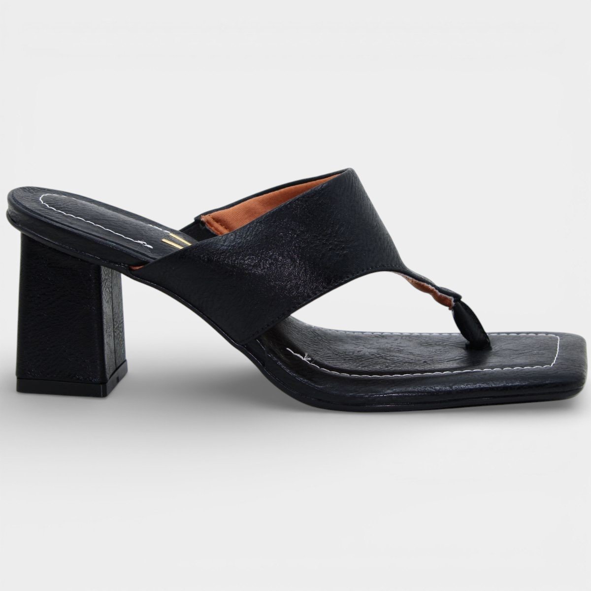 Tamanco Vizzano Básico Salto Bloco Feminino - Preto Preto 2