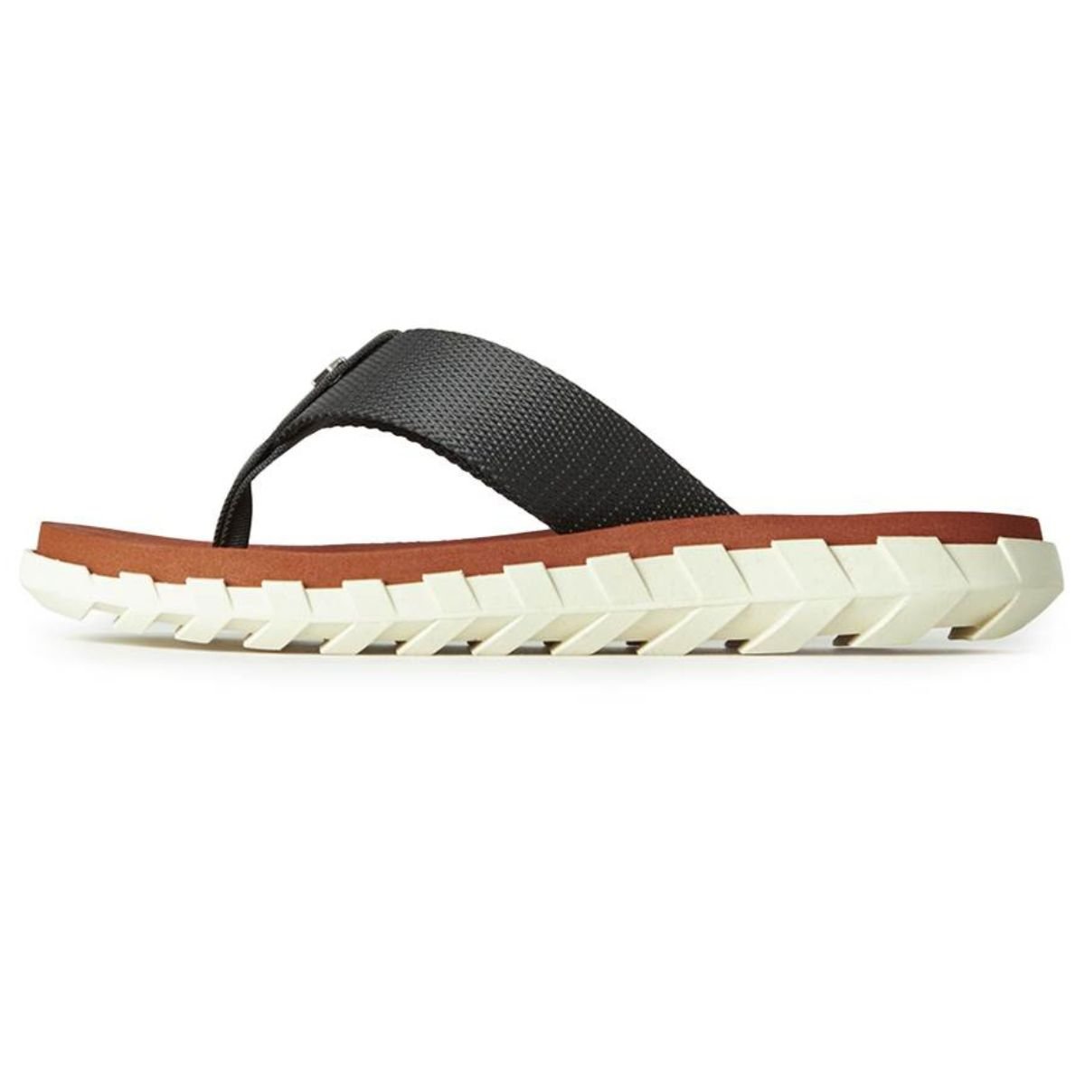 Chinelo Kenner Megah Masculino - Marrom Preto/Branco 3