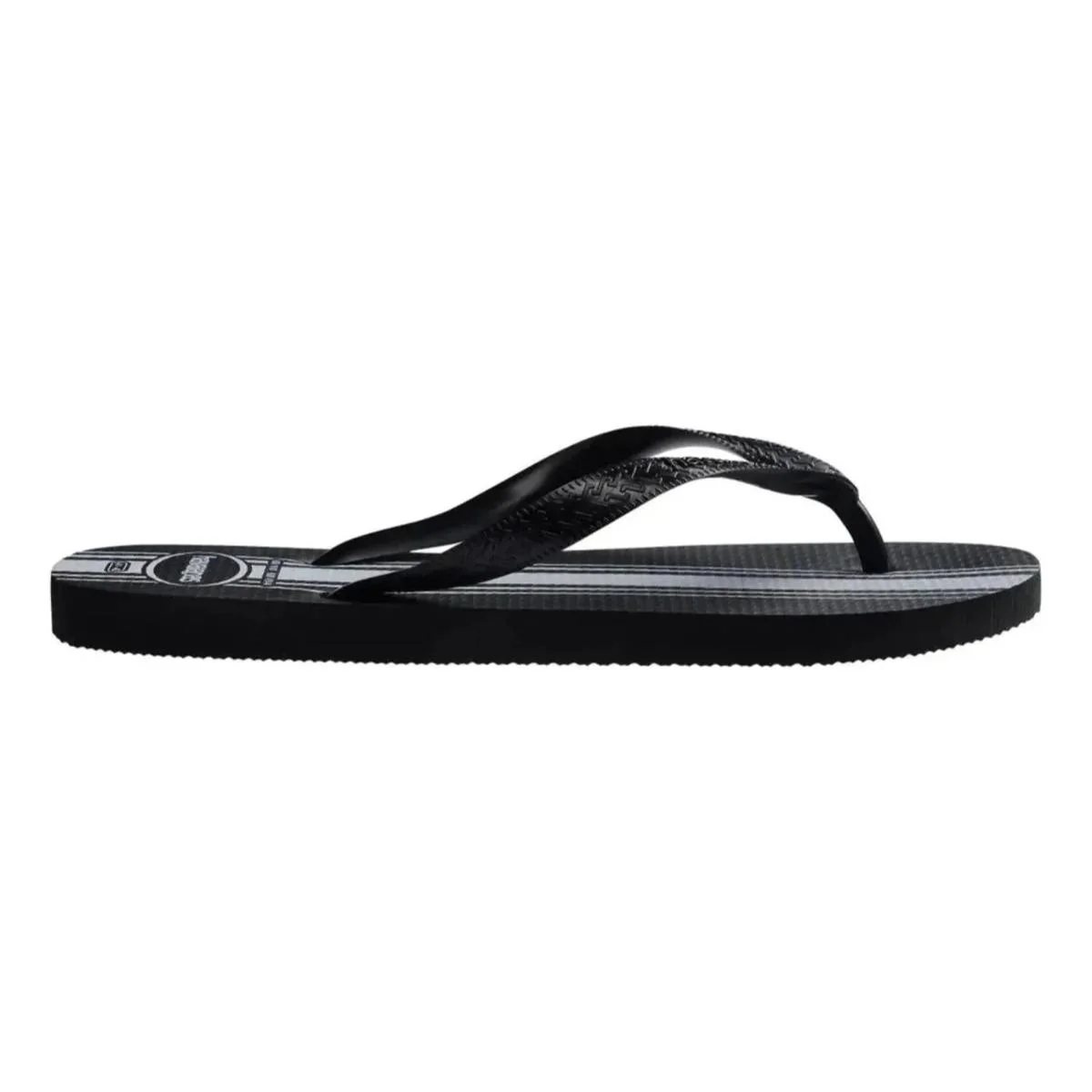 Chinelo Havaianas Color Essential Masculino - Preto e Branco Preto 3