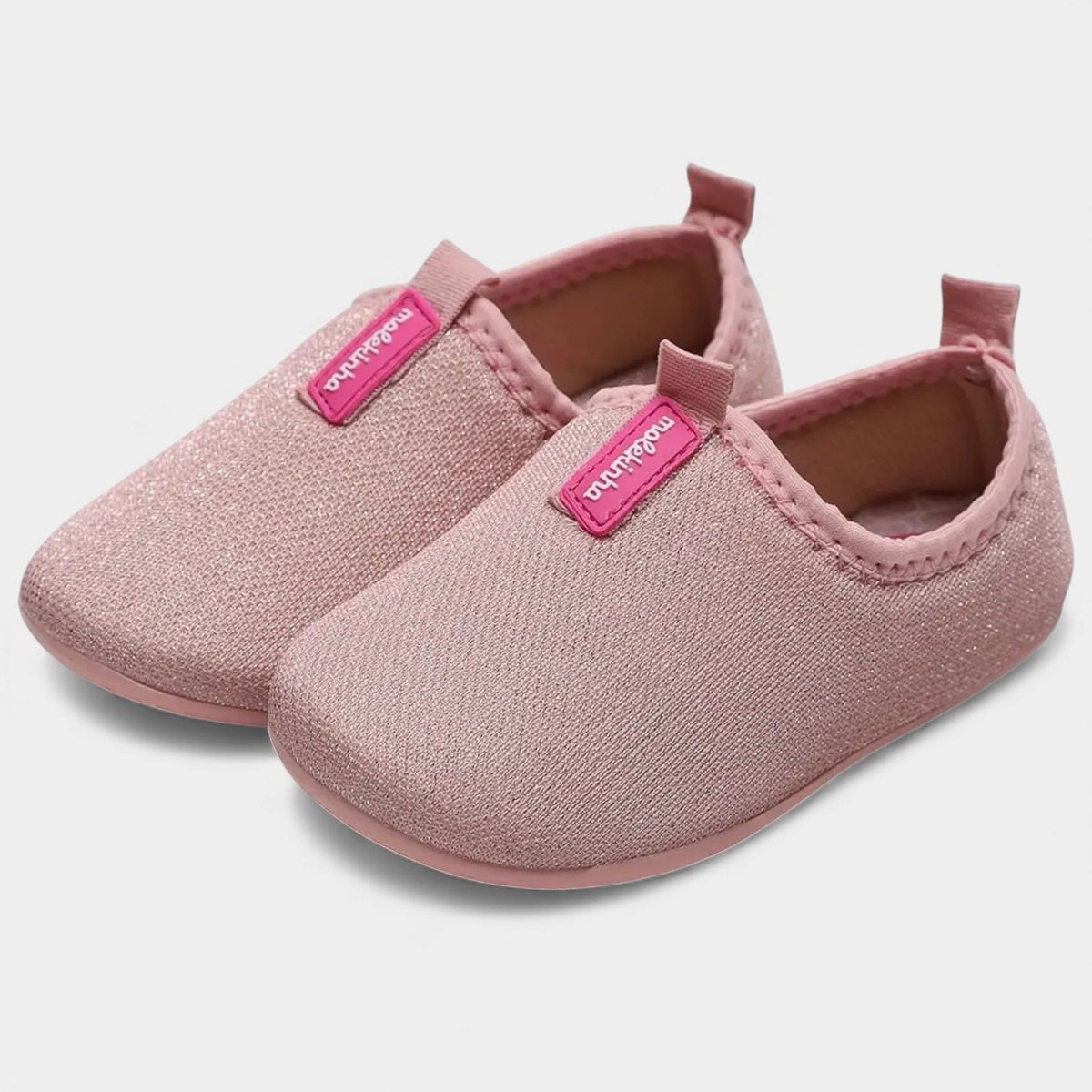 Tênis Molekinha Infantil Glitter Menina - Rosa Rosa 1