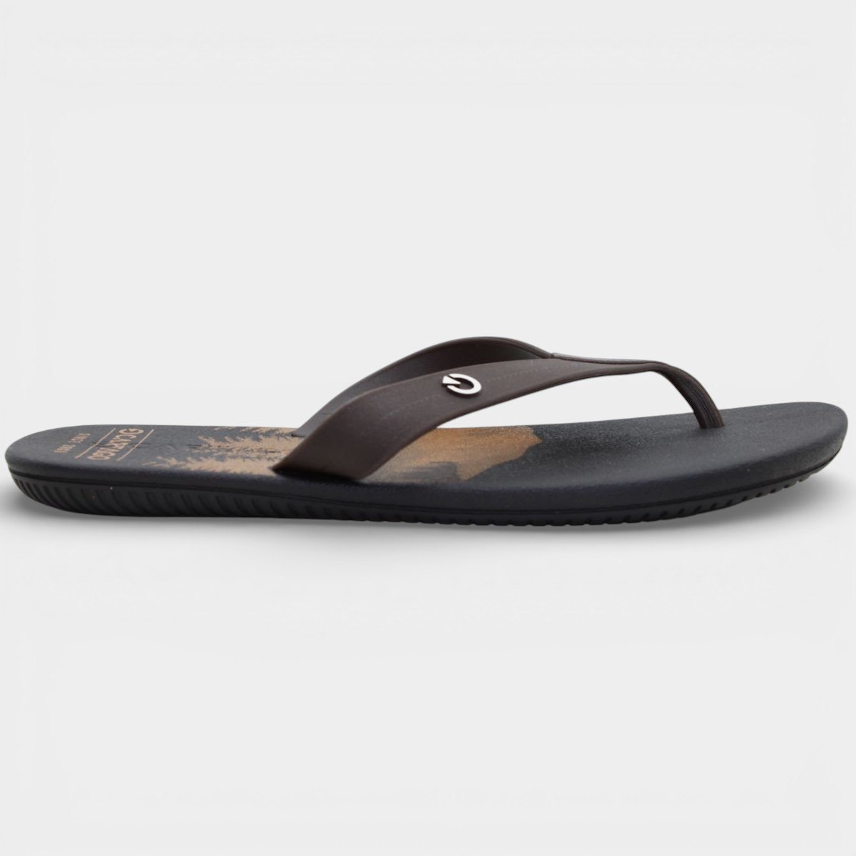 Chinelo Cartago Atlanta Masculino - Marrom e Bege Branco 2