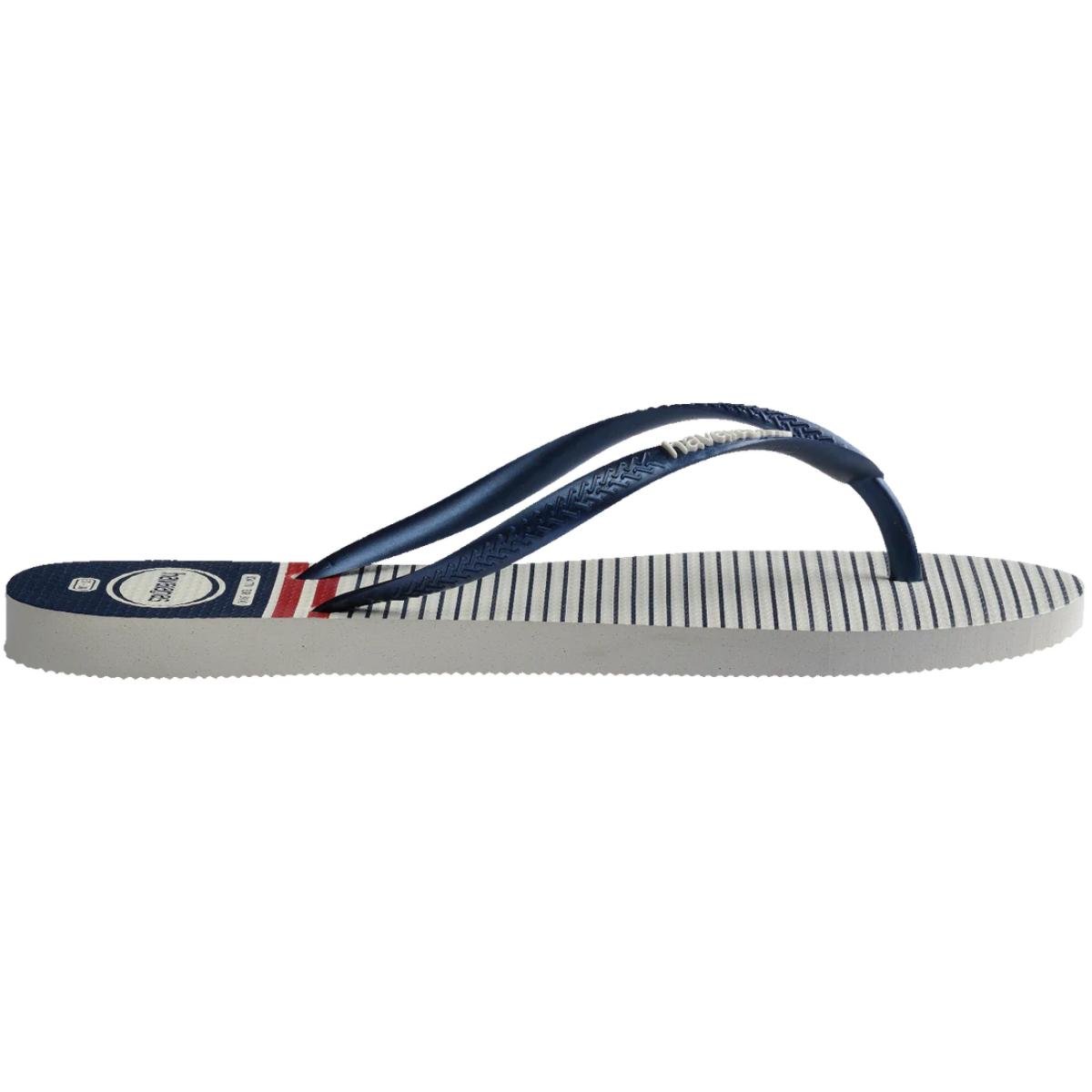 Chinelo Havaianas Slim Nautical Feminino - Marinho e Vermelho Azul/Branco 3