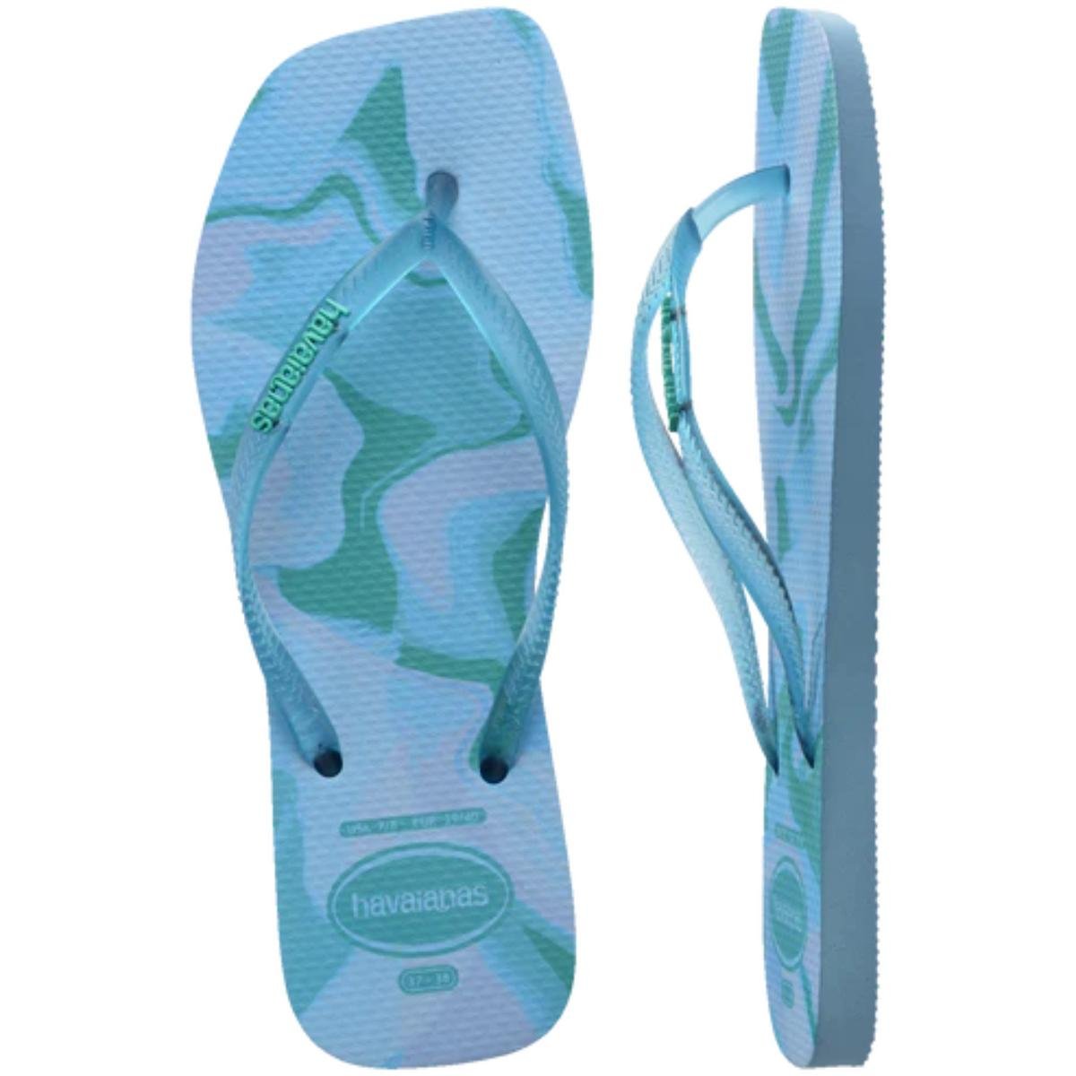 Chinelo Havaianas Square Jelly Feminino - Azul Azul 5