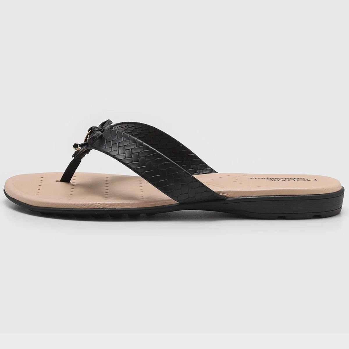 Chinelo Modare Tressê Confort Feminino - Preto Preto 2