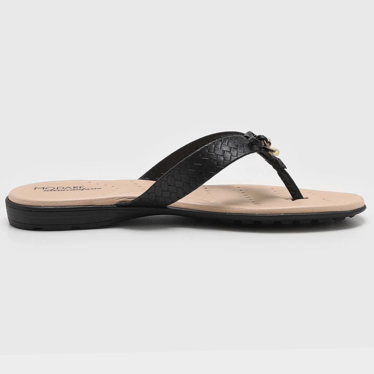 Chinelo Modare Tressê Confort Feminino - Preto Preto 4