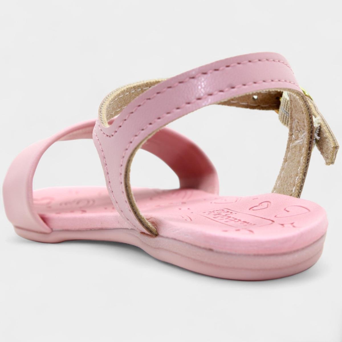 Sandália Infantil Molekinha Básica Menina - Rosa Claro Rosa 4