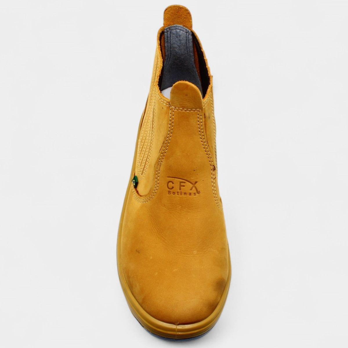 Botina Couro Flex 954 Masculina - Bege Bege 3