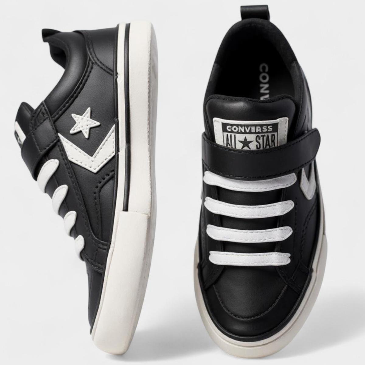 Tênis Infantil Converse Pro Blaze Strap - Preto e Branco Preto 3