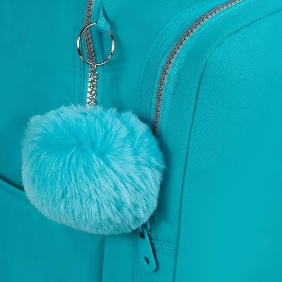 Mochila Escolar Bagaggio Pop Fun Feminina - Azul Claro Azul 4