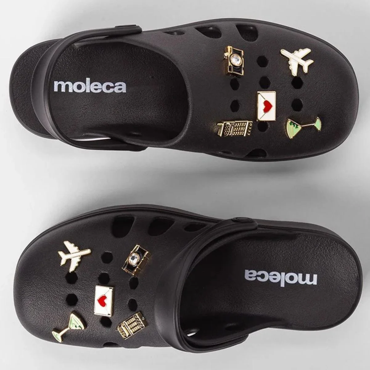 Babuche Moleca Salto Tratorado Pin Feminina - Preto Preto 4