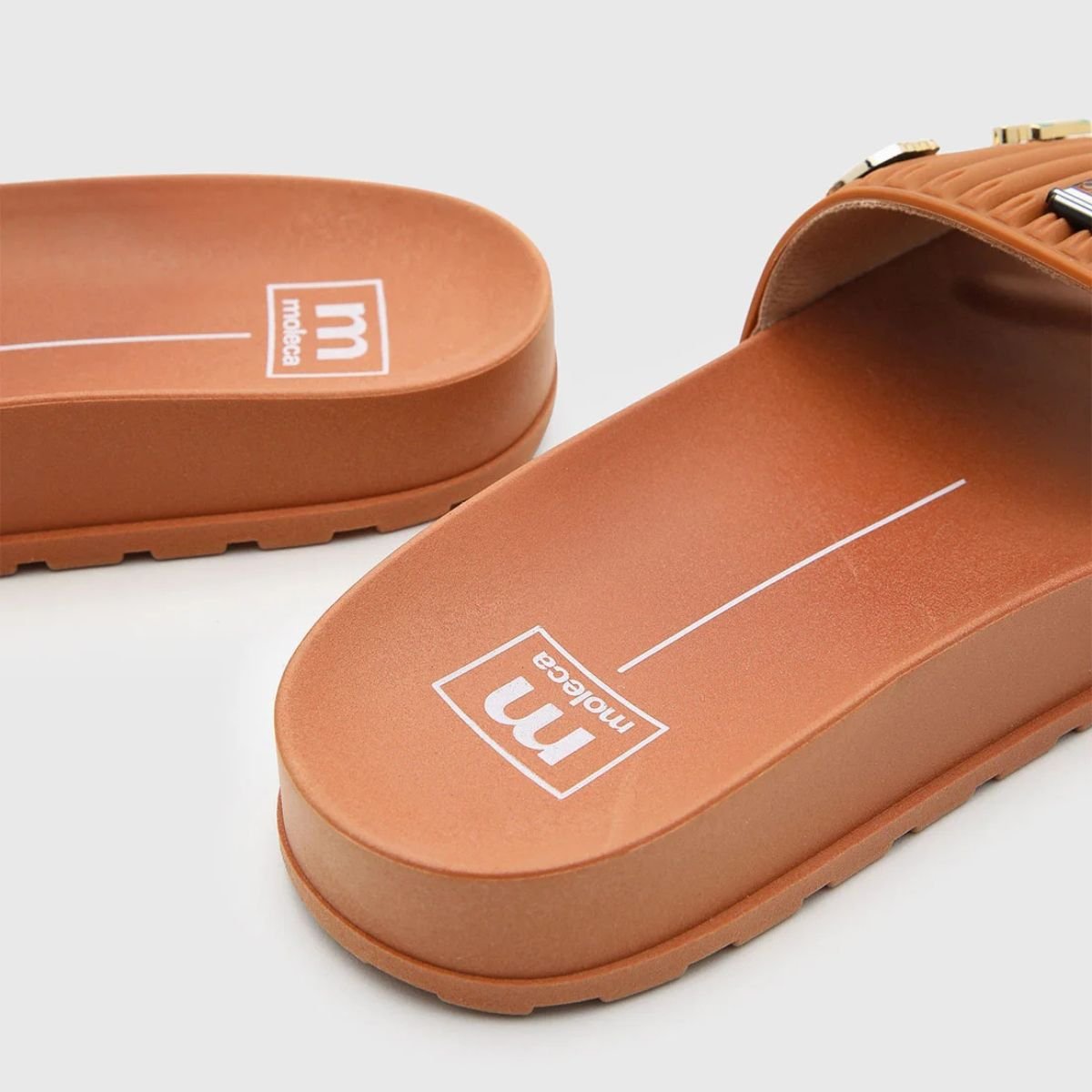 Chinelo Moleca Slide Pins Feminino - Caramelo Caramelo 4