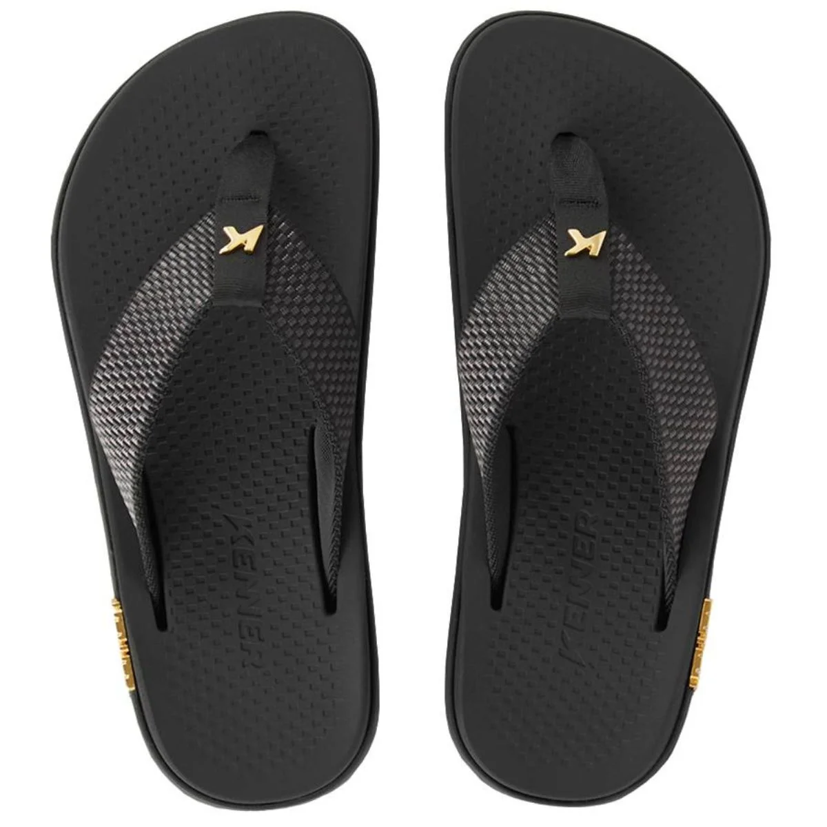 Chinelo Kenner Kivah K-Pro Dots Masculino - Preto Preto 3