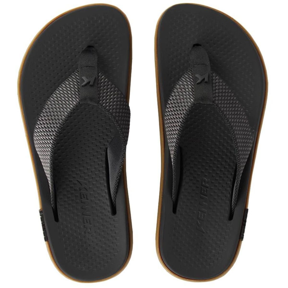 Chinelo Kenner Kivah K-Pro Dots Masculino - Preto e Marrom Preto 2