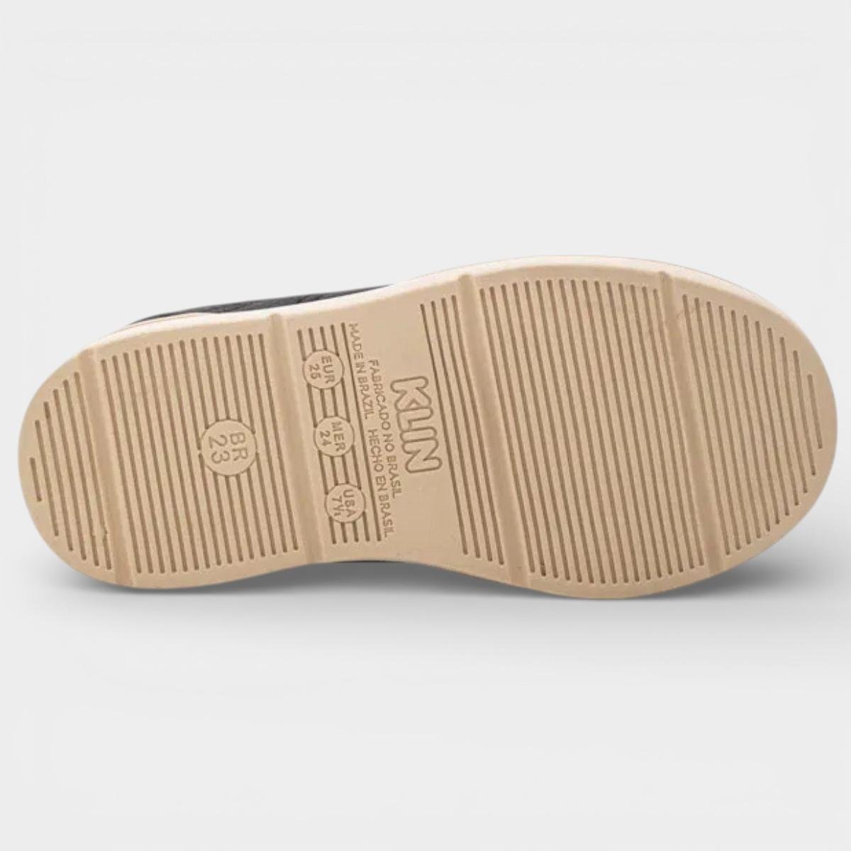 Tênis Infantil Klin Casual Flyer Mini Menino - Preto Preto 5