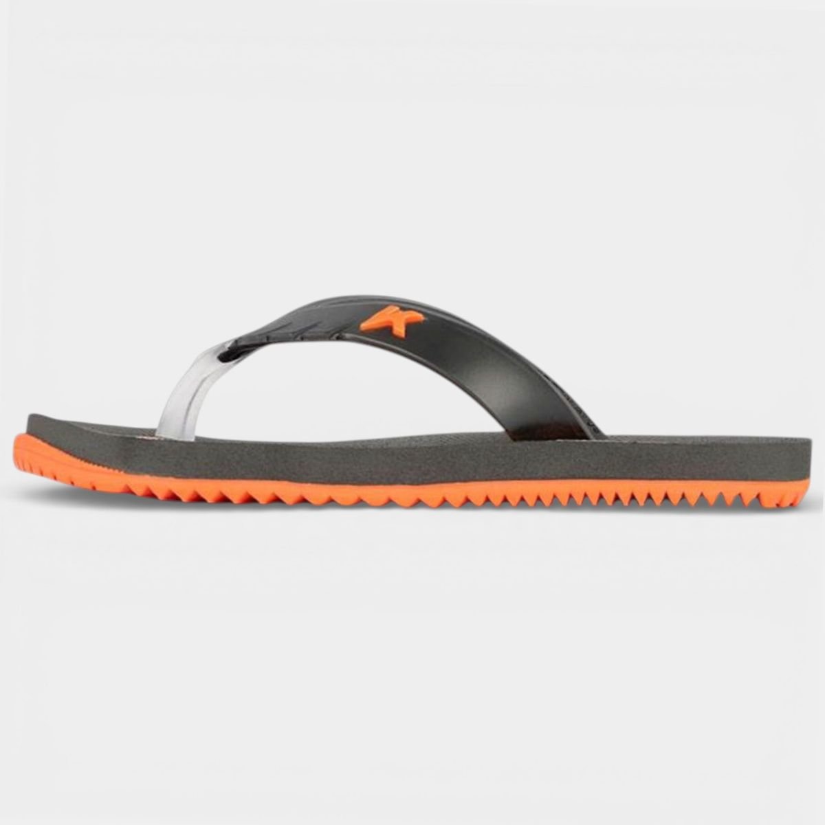 Chinelo Infantil Kenner Red Menino - Preto e Laranja Preto 2