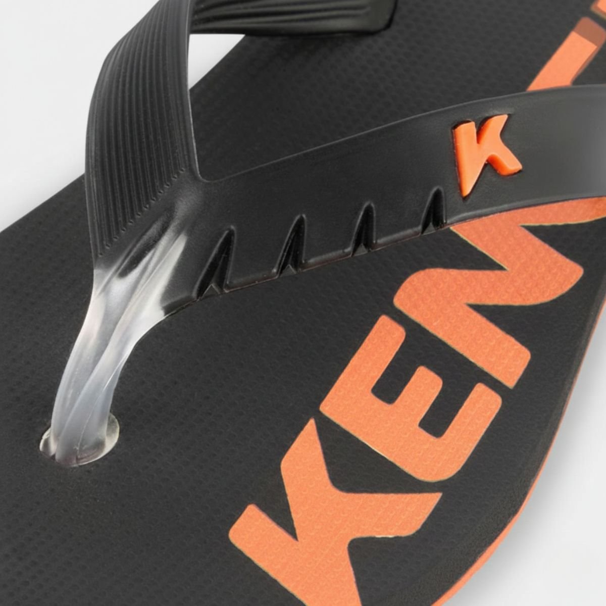 Chinelo Infantil Kenner Red Menino - Preto e Laranja Preto 4