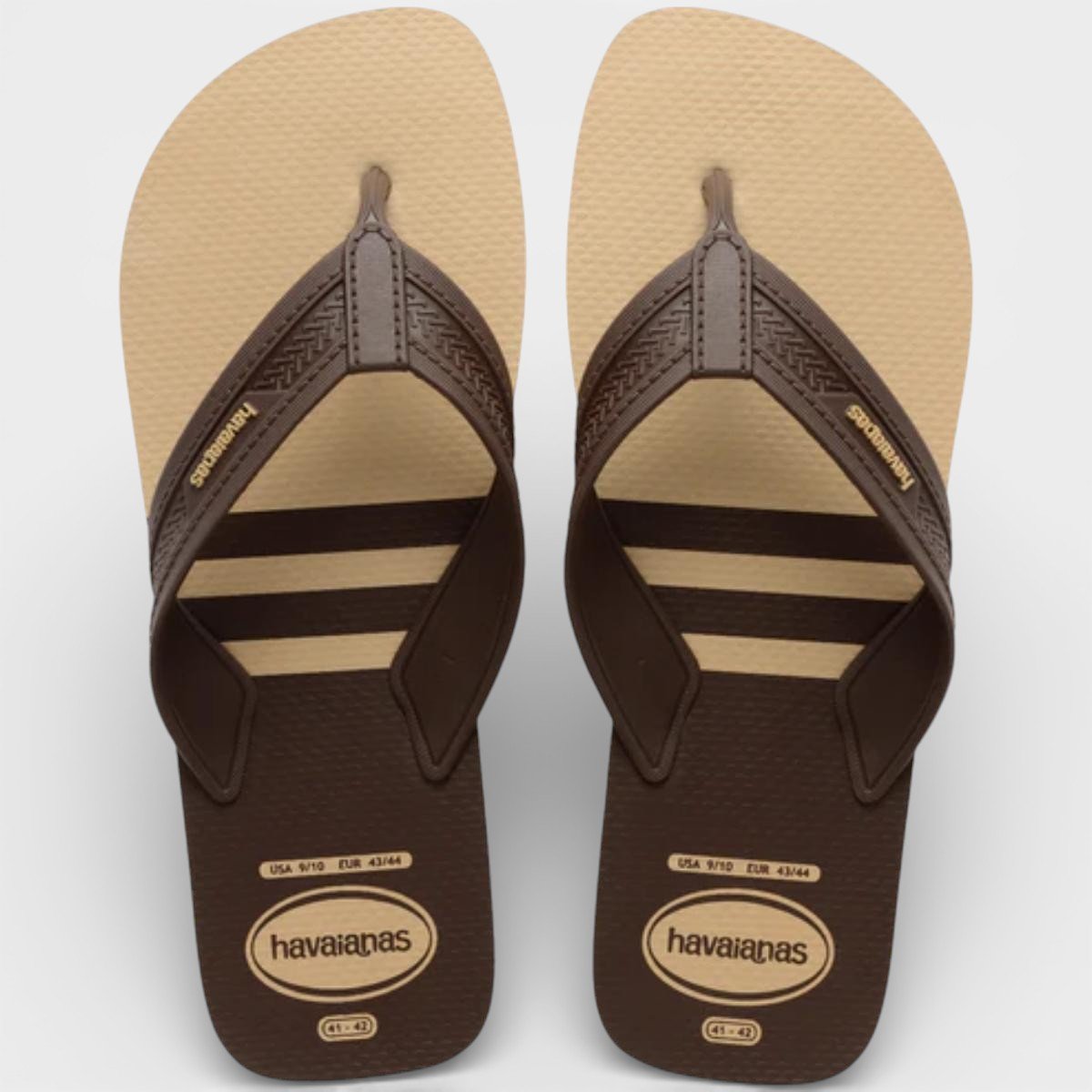 Chinelo Havaianas City Basic Fc Masculino - Bege e Marrom