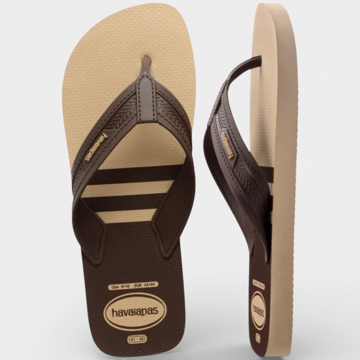 Chinelo Havaianas City Basic Fc Masculino - Bege e Marrom Bege 5