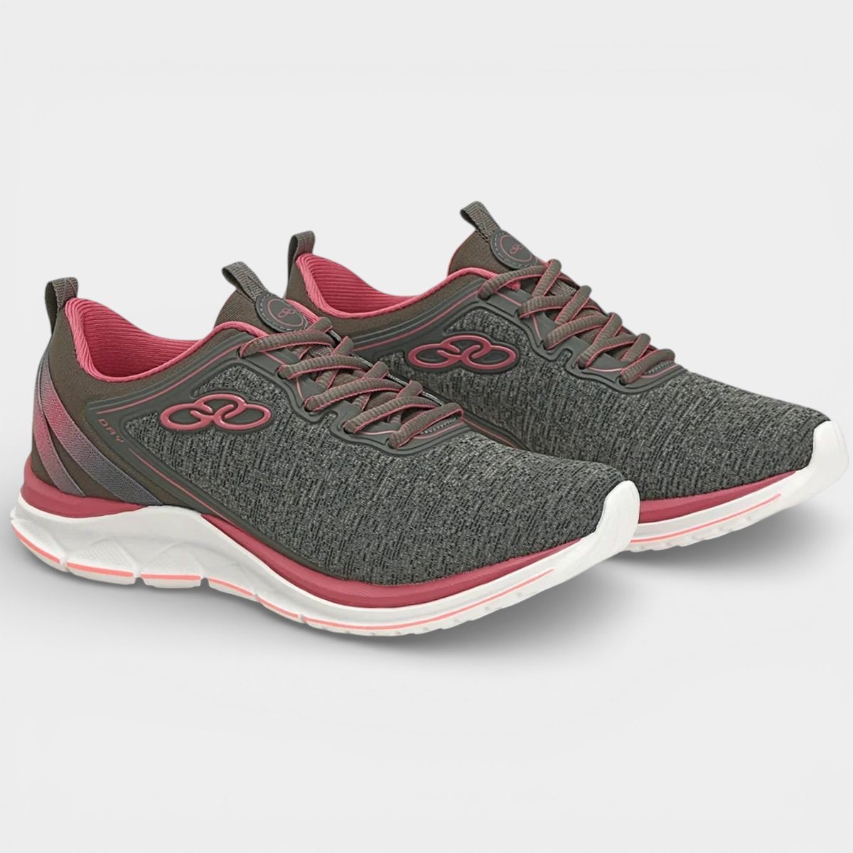 Tênis Olympikus Day Feminino - Cinza e Rosa